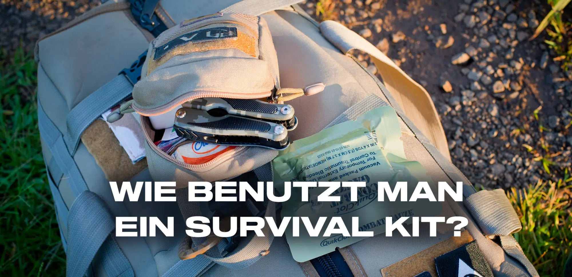wie benutzt man ein survival kit