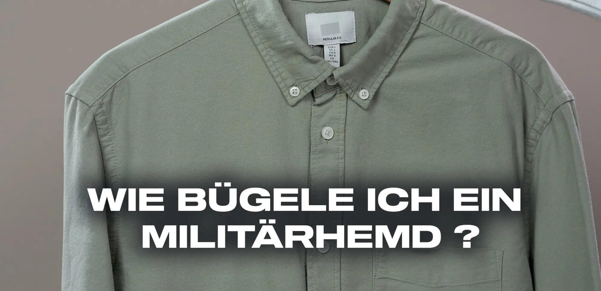 wie bügele ich ein militärhemd