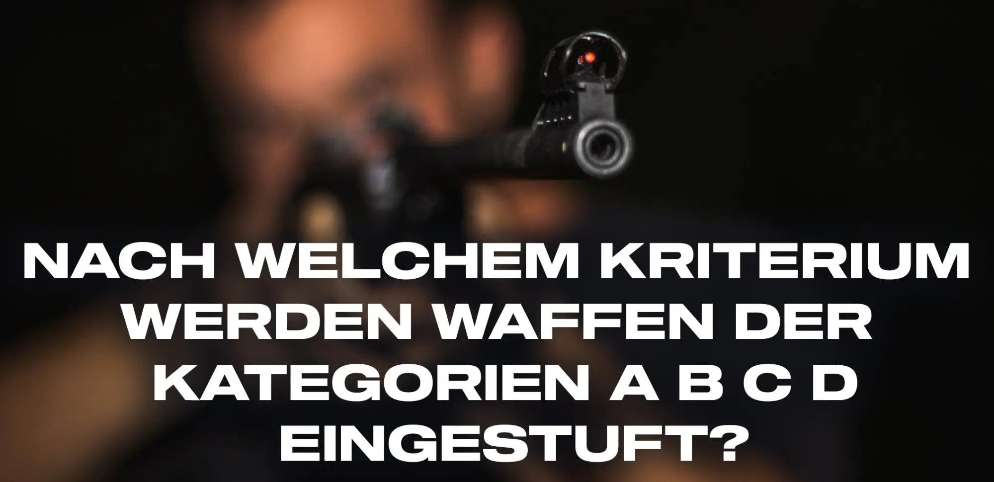 Nach welchem Kriterium werden Waffen der Kategorien a b c d eingestuft