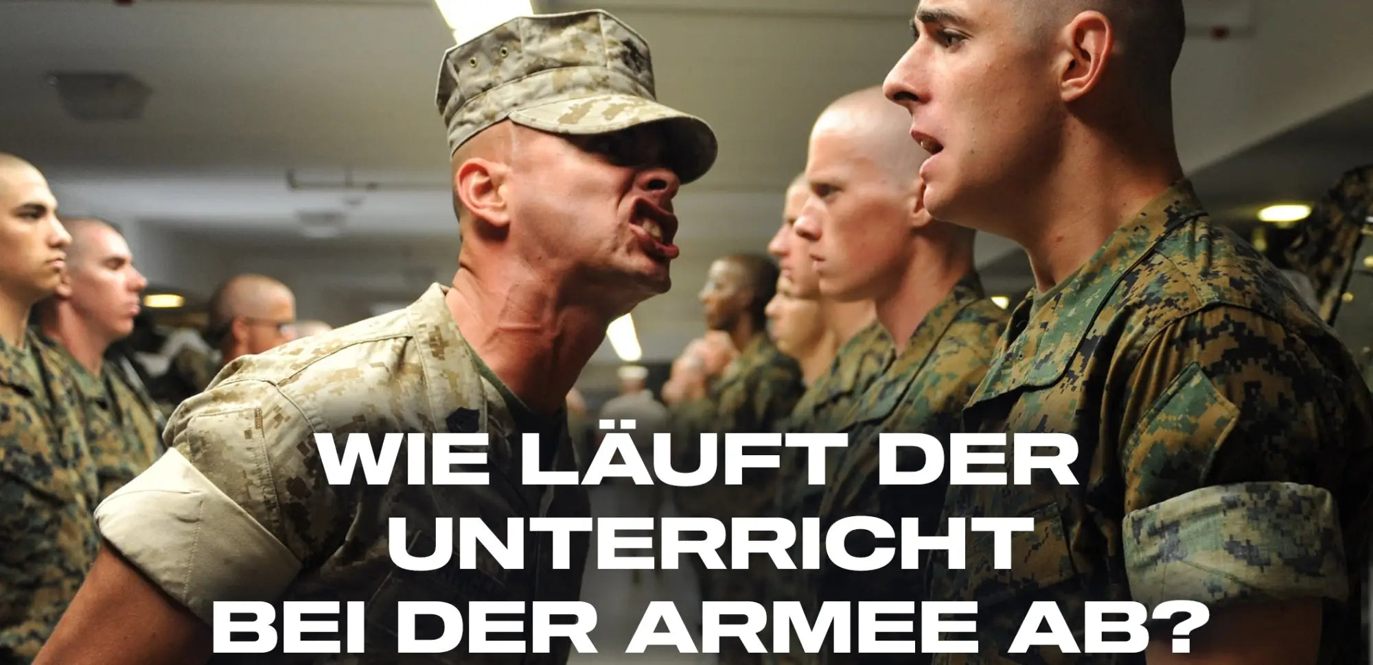 Wie läuft der Unterricht bei der Armee ab?