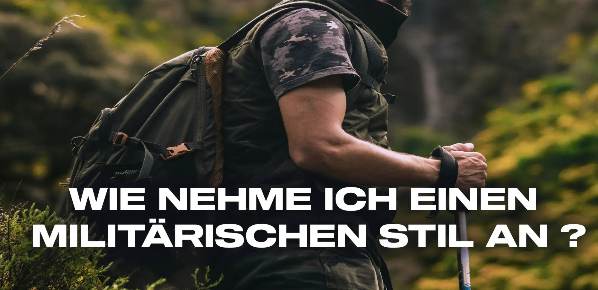 wie nehme ich einen militärischen stil an