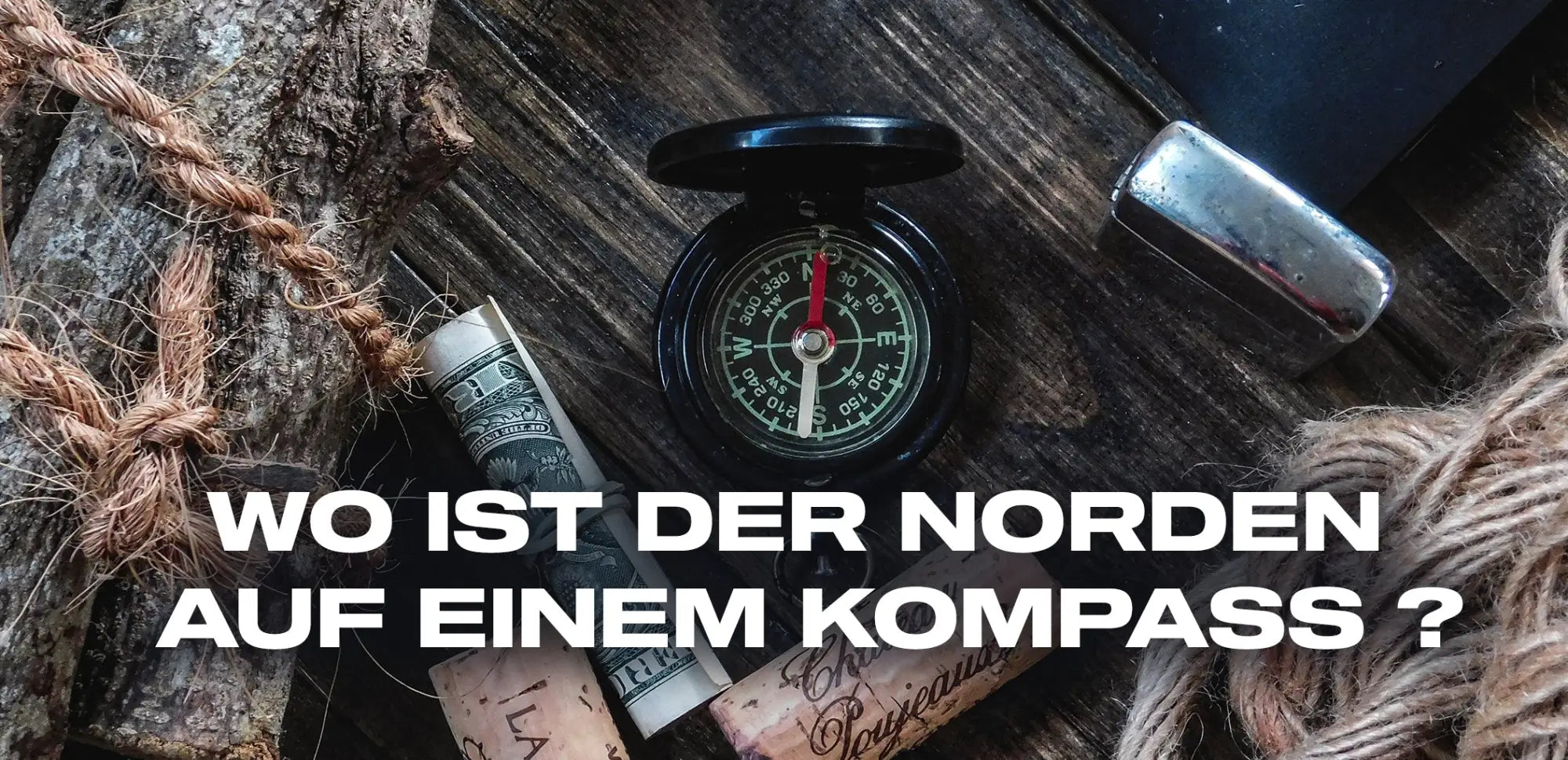 Wo ist der Norden auf einem Kompass ?
