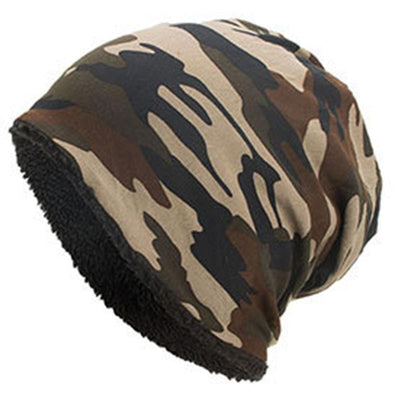 Camouflage-Fleece-Mütze