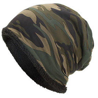 Camouflage-Fleece-Mütze
