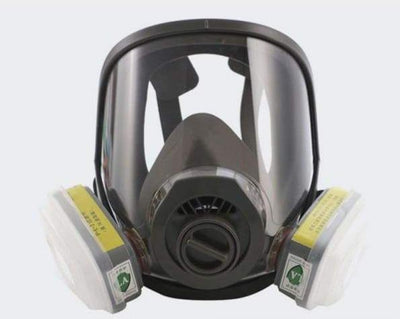 Gasmaske mit Beatmungsgerät