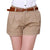 Militär Khaki Shorts Frau