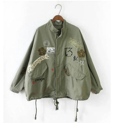 Militärjacke günstige camostill frau