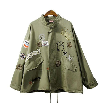 Militärjacke günstige camostill frau