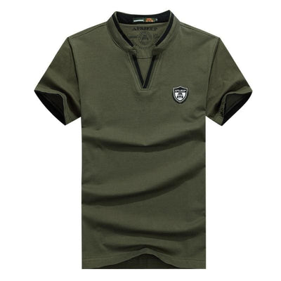 Schwarz camostill shirt kurz arm