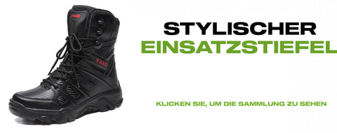 stylischer einsatzstiefel